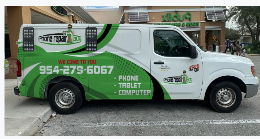 Phone Repair Guy mobile repair van — we come to you